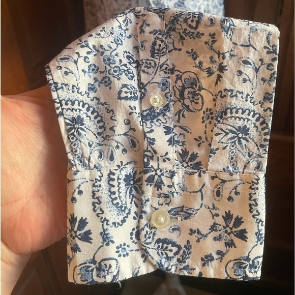 Banana Republic Dillon Button Down Blouse Floral Paisley - Picture 4 of 6